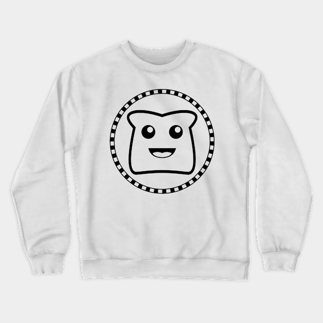 Crispy Toast Black Graphic Crewneck Sweatshirt by KaraszKun